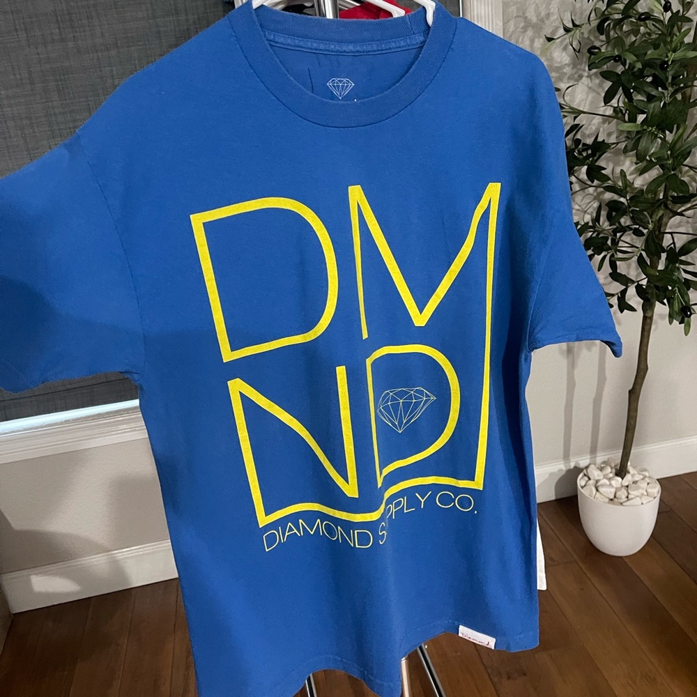 Diamond Supply Co. - blue/yellow DMND TEE